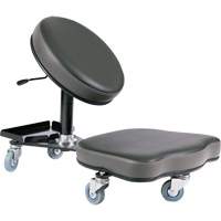 Chaise ergonomique Flex, Vinyle, Noir/gris OSI Industrial Sales