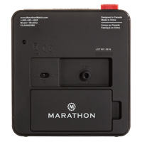 Desk Alarm Clock, Analog, Battery Operated, 3.5" W x 1.5" D x 3.75" H, Black OSI Industrial Sales