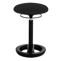 Twixt Ergonomic Chair, Stationary, Adjustable, 17" - 22", Polyester Mesh Seat, Black OSI Industrial Sales