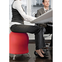 Zenergy Ball Chair, Fabric, Red, 250 lbs. Capacity OSI Industrial Sales