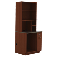 Modular Cabinet, Melamine, 39" H x 36" W x 25" D, Mahogany OSI Industrial Sales