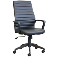 Activ A-128 Office Chair, Polyurethane, Black, 275 lbs. Capacity OSI Industrial Sales