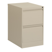 Vertical Filing Cabinet, Steel, 2 Drawers, 18-1/7" W x 25" D x 29" H, Beige OSI Industrial Sales