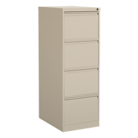 Vertical Filing Cabinet, Steel, 4 Drawers, 18-1/7" W x 25" D x 52" H, Beige OSI Industrial Sales