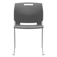 Chair, Plastic, 32-1/2" High, 300 lbs. Capacity, Grey OSI Industrial Sales