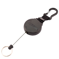 Securit Retractable Key Holder, Polycarbonate, 28" Cable, Carabiner Attachment OSI Industrial Sales