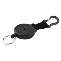 Securit Retractable Key Holder, Polycarbonate, 28" Cable, Carabiner Attachment OSI Industrial Sales