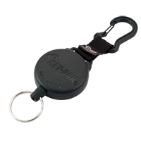 Securit Retractable Key Holder, Polycarbonate, 28" Cable, Carabiner Attachment OSI Industrial Sales