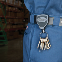 Super48 Heavy-Duty Retractable Key Holder, Polycarbonate, 48" Cable, Belt Clip Attachment OSI Industrial Sales