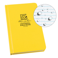 Bound Book, Hard Cover, Yellow, 160 Pages, 4-5/8" W x 7-1/4" L OSI Industrial Sales