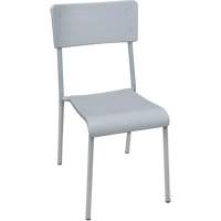 Ventura Stacking Chair, Polypropylene, 36" High, 300 lbs. Capacity, Grey OSI Industrial Sales