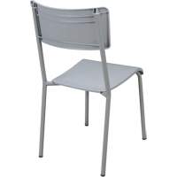 Ventura Stacking Chair, Polypropylene, 36" High, 300 lbs. Capacity, Grey OSI Industrial Sales