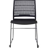 Activ Series Stacking Chairs, Polypropylene, 32-3/8" High, 275 lbs. Capacity, Black OSI Industrial Sales