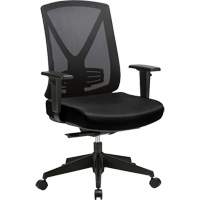 Activ Series Premium Synchro-Tilt Adjustable Chair, Fabric/Mesh, Black, 275 lbs. Capacity OSI Industrial Sales