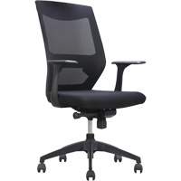 Activ Series Synchro-Tilt Office Chair, Fabric/Mesh, Black, 275 lbs. Capacity OSI Industrial Sales