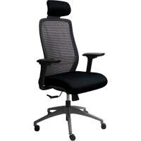 Era Series Adjustable Office Chair with Headrest, Fabric/Mesh, Black, 275 lbs. Capacity OSI Industrial Sales