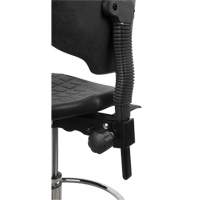 Heavy-Duty Ergonomic Stool, Mobile, Adjustable, 39" - 48", Polyurethane Seat, Black OSI Industrial Sales