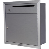 Recessed Collection Box, Wall -Mounted, 12-3/4" x 16-3/8", 2 Doors, Aluminum OSI Industrial Sales