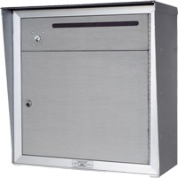Collection Box, Wall -Mounted, 12-3/4" x 16-3/8", 2 Doors, Aluminum OSI Industrial Sales