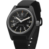 General Purpose Quartz with MaraGlo Watch, Analog, Battery Operated, 0.6" W x 1.3" D x 0.4" H, Black OSI Industrial Sales