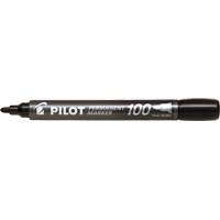 Pilot 100 Permanent Marker, Bullet, Black OSI Industrial Sales