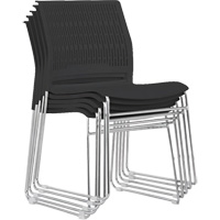 Chaises empilables, Polypropyl&egrave;ne, Hauteur 32-3/8", Capacit&eacute; 250 lb, Noir OSI Industrial Sales