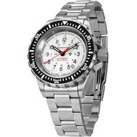 Arctic Edition Large Diver's Automatic GSAR Watch with Stainless Steel Bracelet, Digital, Battery Operated, 41 mm, Silver OSI Industrial Sales
