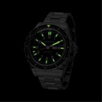 Jumbo Day/Date Automatic Watch with Stainless Steel Bracelet, Digital, Battery Operated, 46 mm, Silver OSI Industrial Sales