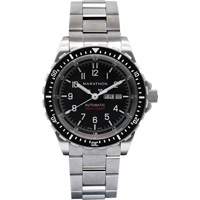 Jumbo Day/Date Automatic Watch with Stainless Steel Bracelet, Digital, Battery Operated, 46 mm, Silver OSI Industrial Sales