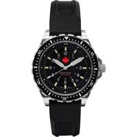 Red Maple Jumbo Diver's Quartz Watch, Digital, Battery Operated, 46 mm, Black OSI Industrial Sales
