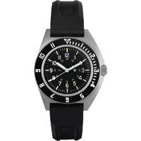 Steel Navigator Watch on 3-Piece Rubber Strap Kit, Digital, Battery Operated, 41 mm, Black OSI Industrial Sales