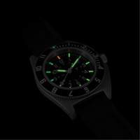 Steel Navigator Watch on 3-Piece Rubber Strap Kit, Digital, Battery Operated, 41 mm, Black OSI Industrial Sales