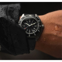 Steel Navigator with Date on Black 3-Piece Rubber Strap Kit, Digital, Battery Operated, 41 mm, Black OSI Industrial Sales