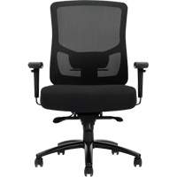 Raven 400 High-Back Heavy-Duty Synchro-Tilter, Mesh, Black, 400 lbs. Capacity OSI Industrial Sales