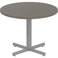 Table ronde &agrave; hauteur r&eacute;glable Newland, 36" lo x 36" la x 29" h, Dessus de 1", Stratifi&eacute;, Brun OSI Industrial Sales