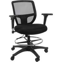 Mesh Work Stool, Mobile, Adjustable Height, 450 lbs. Capacity OSI Industrial Sales