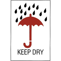"Keep Dry" Special Handling Labels, 6" L x 4" W, Red on White OSI Industrial Sales
