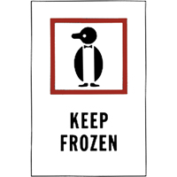 "Keep Frozen" Special Handling Labels, 6" L x 4" W, Red on White OSI Industrial Sales