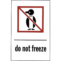 "Do Not Freeze" Special Handling Labels, 6" L x 4" W, Red on White OSI Industrial Sales