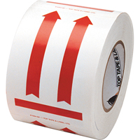 This Side Up Pictogram Special Handling Labels, 6" L x 4" W, Red on White OSI Industrial Sales