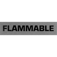 &eacute;tiquettes pour traitement sp&eacute;cial Flammable, 5" lo x 2" la, Noir/rouge OSI Industrial Sales
