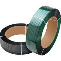 Green Strapping, Polyester, 5/8" W x 3800' L, Green, Manual Grade OSI Industrial Sales