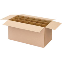 Aerosol Can Shipper Box, 12-1/4" L x 9-3/16" W x 10-5/16" H, Flute C OSI Industrial Sales