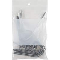 Sacs en poly avec espace inscriptible blanc, Refermable, 6" x 4", 2 mils OSI Industrial Sales