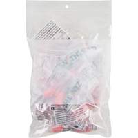 Sacs en poly avec espace inscriptible blanc, Refermable, 9" x 6", 2 mils OSI Industrial Sales