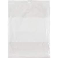 Sacs en poly avec espace inscriptible blanc, Refermable, 10" x 8", 2 mils OSI Industrial Sales