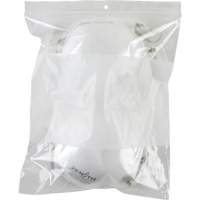 Sacs en poly avec espace inscriptible blanc, Refermable, 10" x 8", 2 mils OSI Industrial Sales
