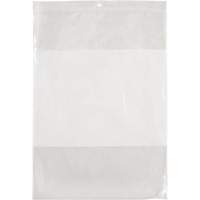 White Block Poly Bags, Reclosable, 12" x 9", 2 mils OSI Industrial Sales
