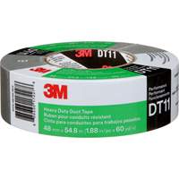 DT11 Heavy-Duty Duct Tape, 11 mils, Silver, 48 mm (2") x 55 m (180') OSI Industrial Sales