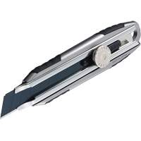 Couteau avec verrou &agrave; cliquet, 18 mm, Acier au carbone, Robuste, Prise en Aluminium OSI Industrial Sales
